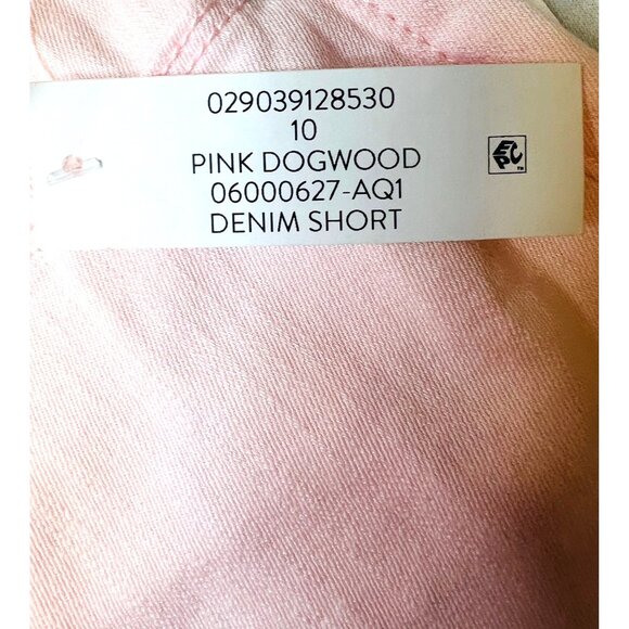 New Jessica Simpson Side Slit Denim Shorts Pink Dogwood 5-Pocket Style Womens 10 - Picture 5 of 5